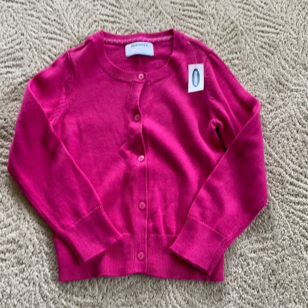 NWT Pink Button-Up Cardigan